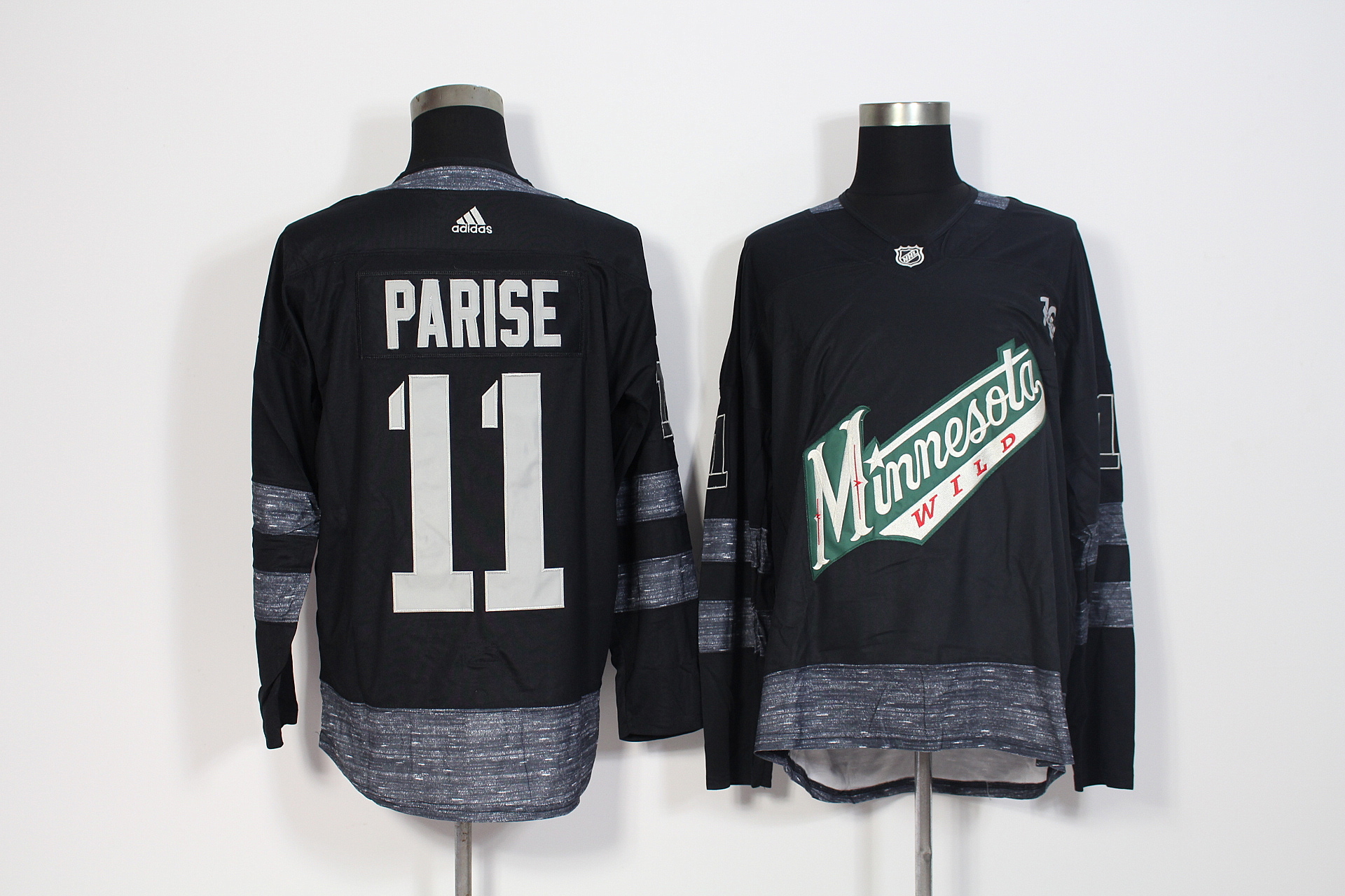 Minnesota Wild #11 Zach Parise Black 1917-2017 100th Anniversary Stitched Adidas Jersey - Zenithce