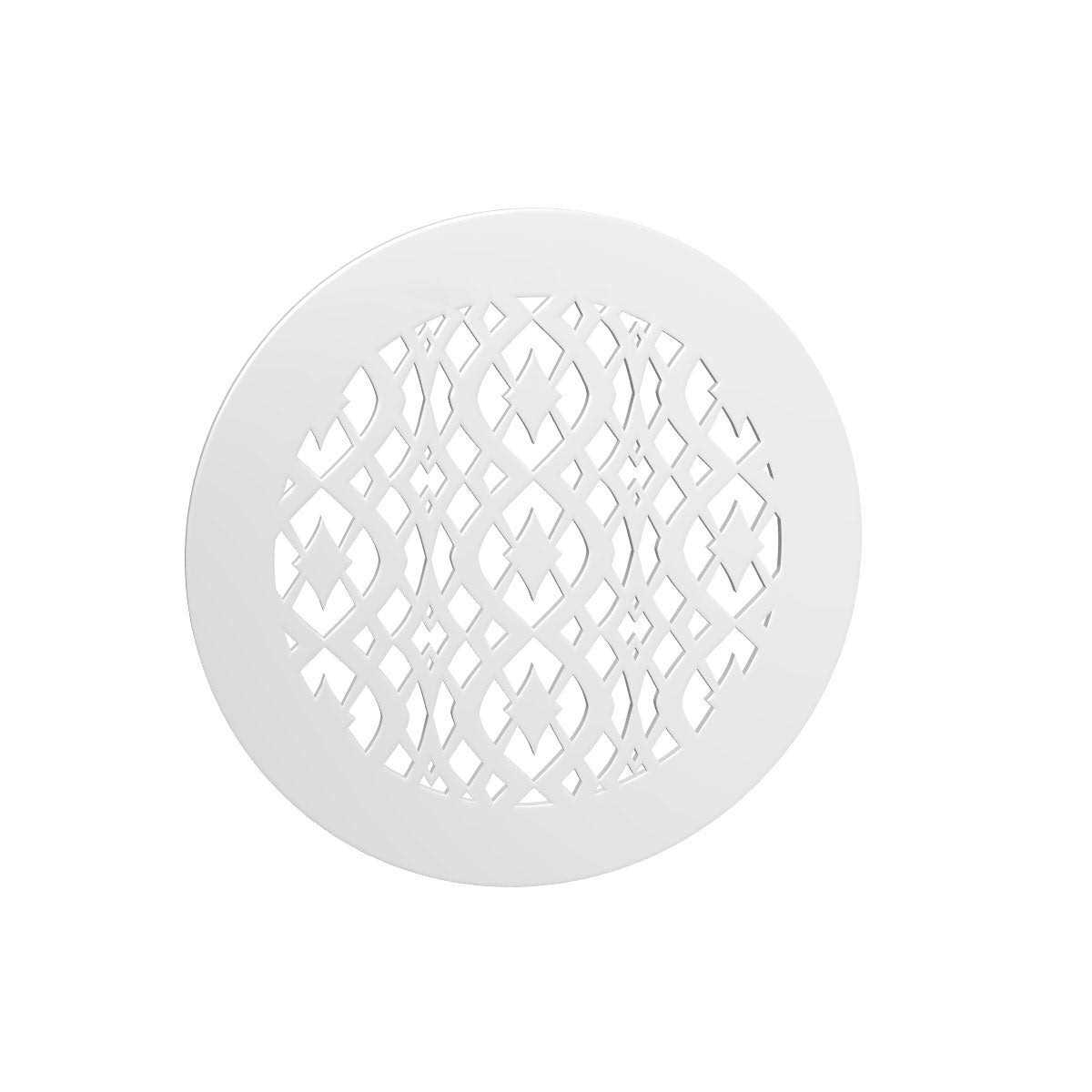 Saba Home Decor Saba Air Vent Cover Grille – Acrylic Plexiglass 10 Round Duct Opening (12 Round Overall) White Finish Decorative Registers for Walls and Ceilings - Zenithce