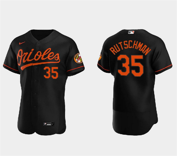 Baltimore Orioles #35 Adley Rutschman Black Flex Base Stitched Jersey - Zenithce