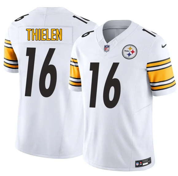 Pittsburgh Steelers #16 Adam Thielen White 2025 F.U.S.E. Vapor Limited Stitched Jersey - Zenithce