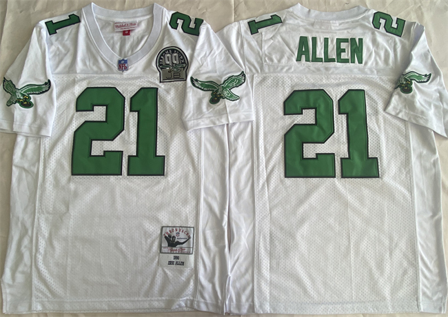Philadelphia Eagles #21 Eric Allen White Throwback Stitched Football Jersey - Zenithce