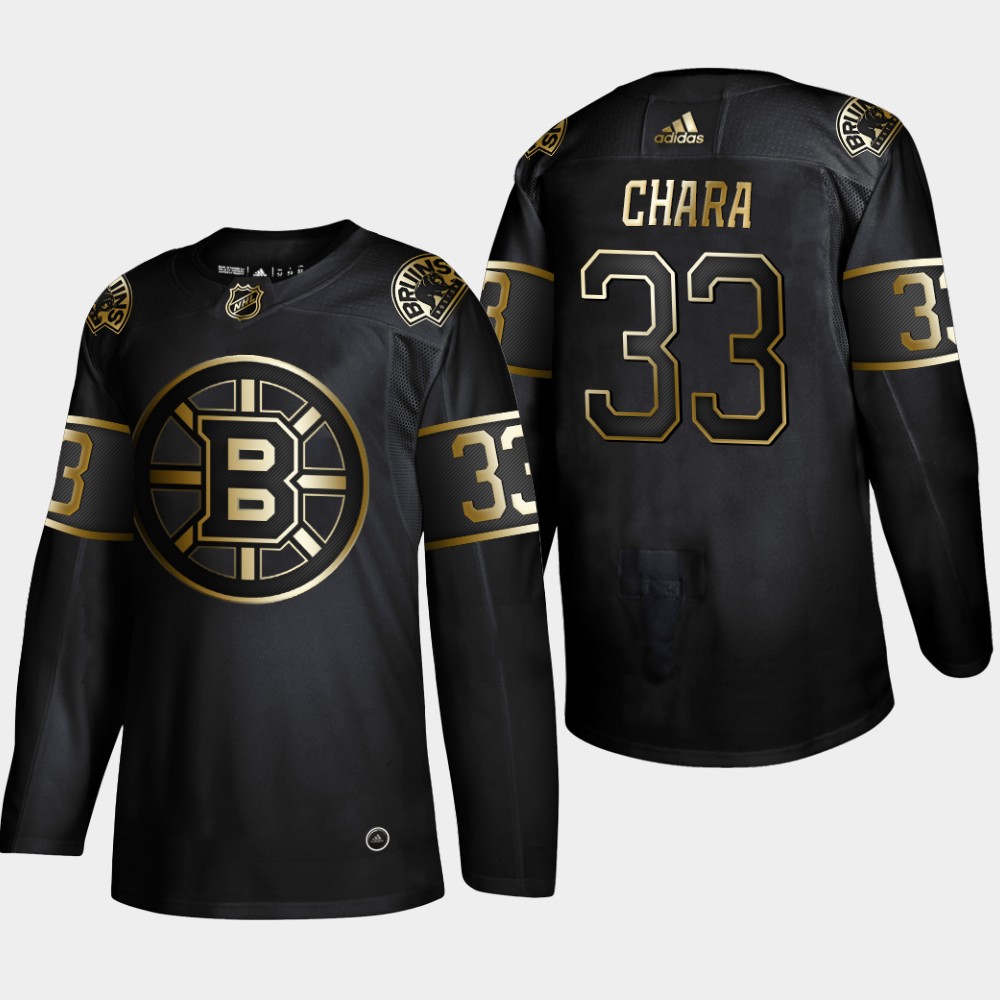 Boston Bruins #33 Zdeno Chara Black Golden Edition Stitched Jersey - Zenithce