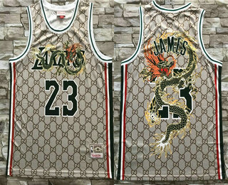 Los Angeles Lakers #23 LeBron James Hardwood Classics Soul Swingman Throwback Jersey - Zenithce