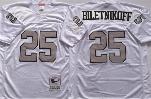 Las Vegas Raiders #25 Fred Biletnikoff White Limited Stitched Jersey - Zenithce