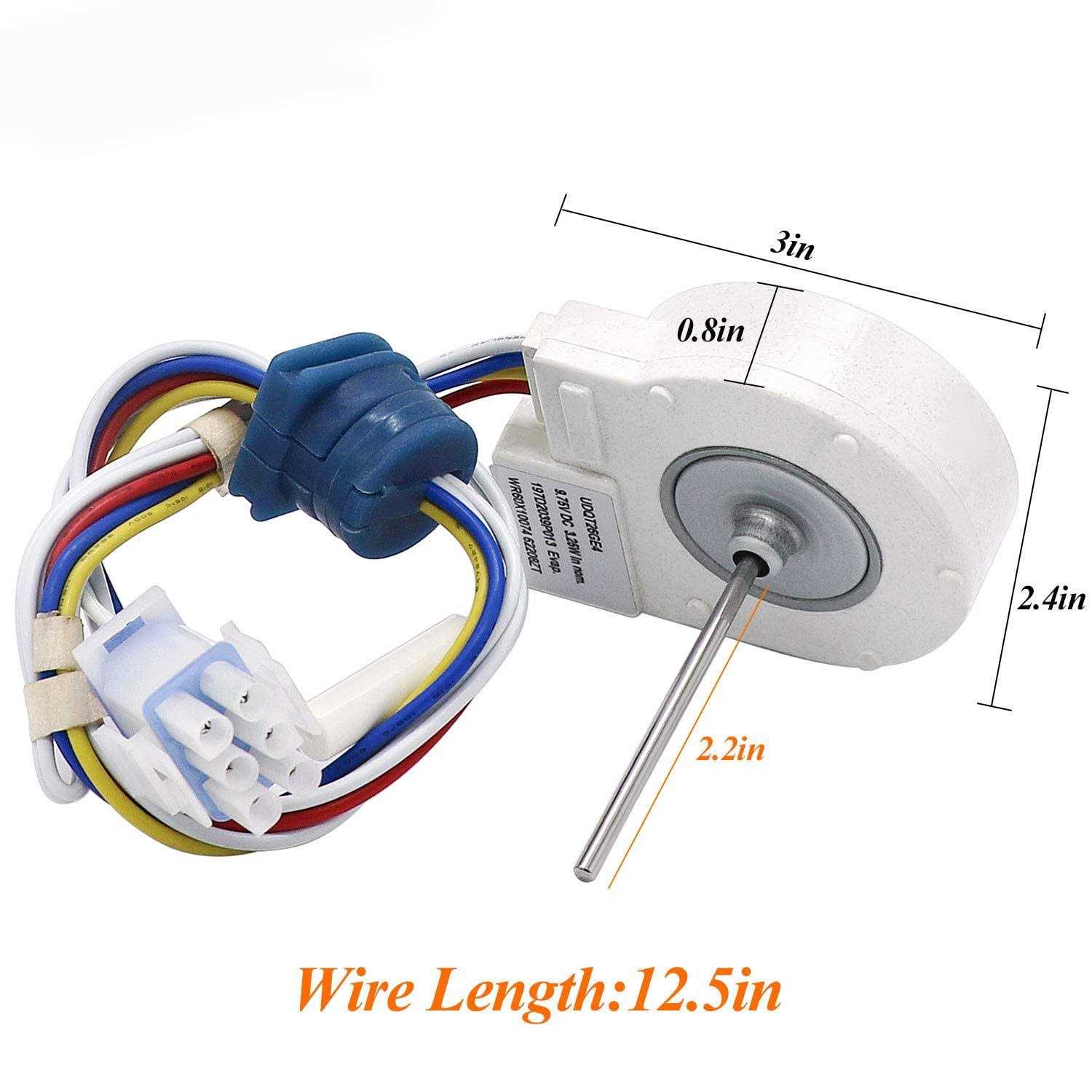Wr Refrigerator Evaporator Fan Motor Replacement by BlueStars Fits Ge Hotpoint Fridges - Zenithce