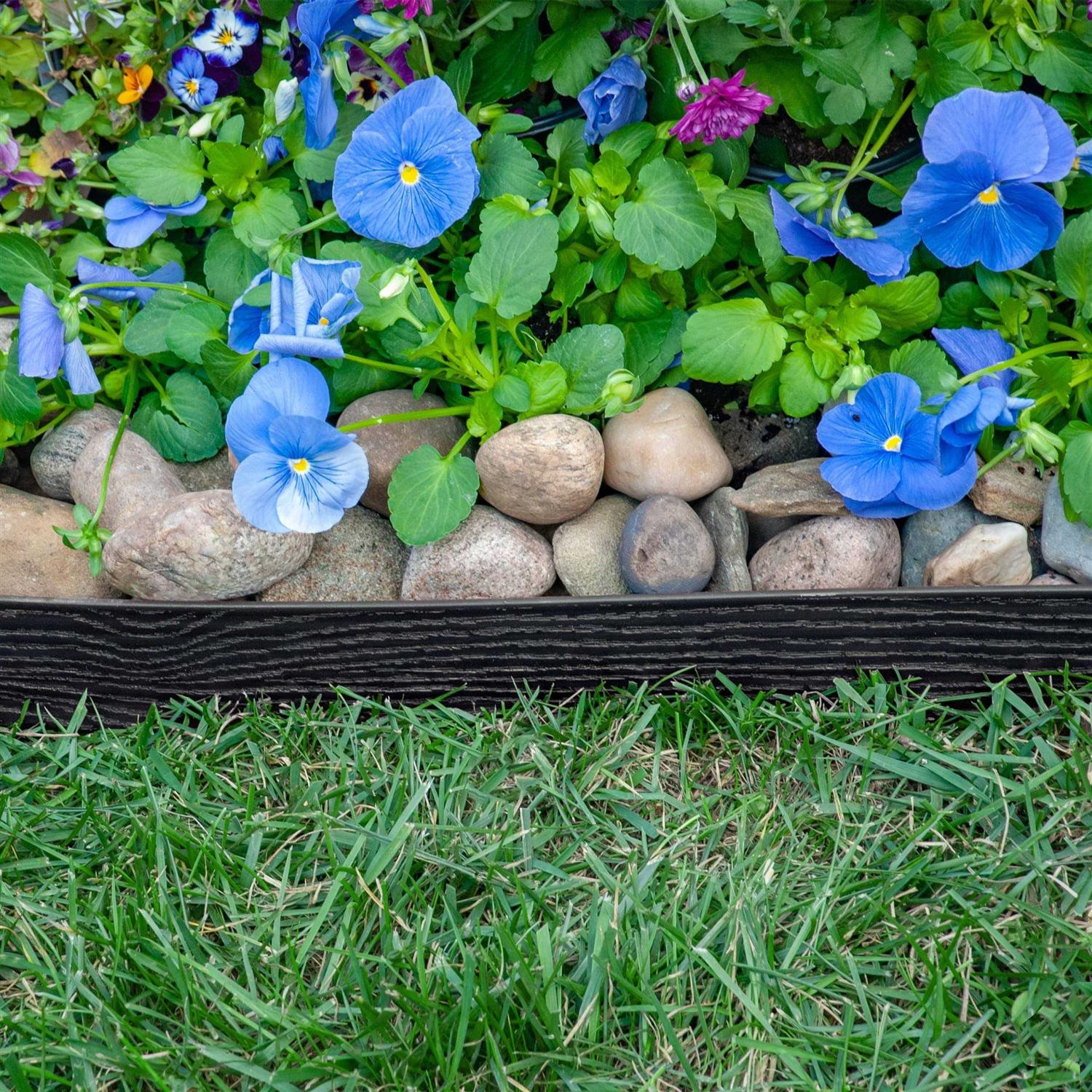 EasyFlex Plastic No-Dig Landscape Edging Kit - Zenithce