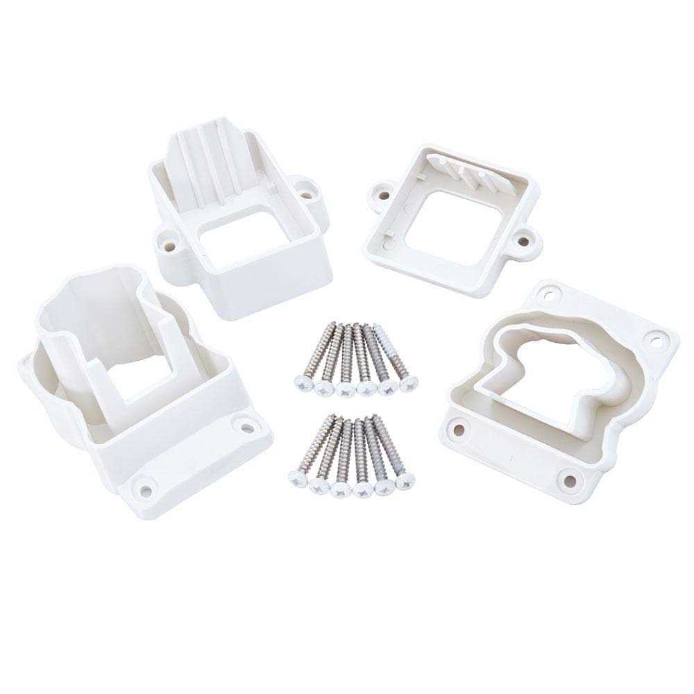 Fiberon CitySide 2-1/2 in. x 2-1/2 in. x 38 in. Matte Aluminum Line Post - Zenithce