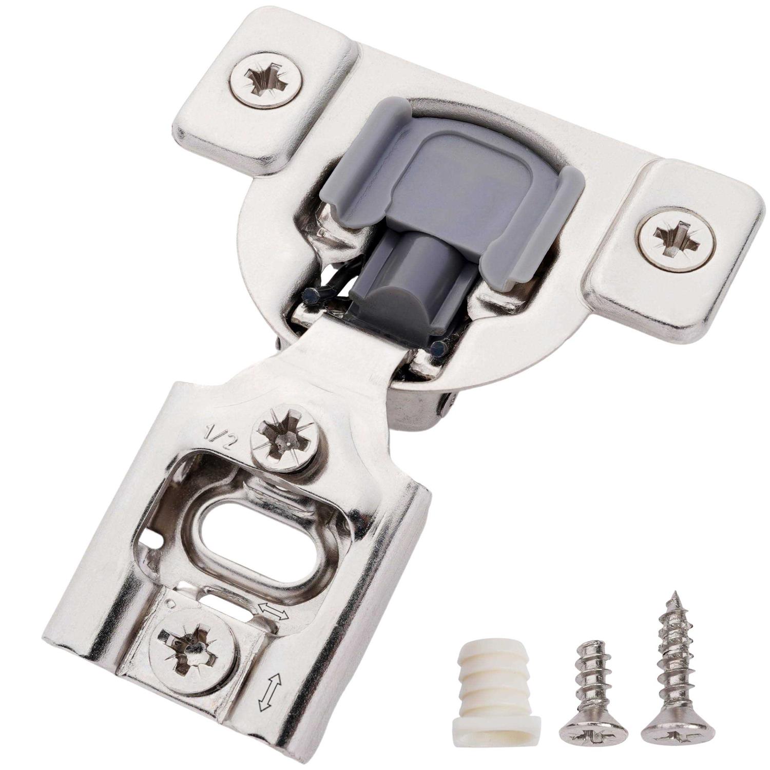 Decobasics Oil Rubbed Bronze Cabinet Hinges for Kitchen Cabinets -1/2 Overlay -Self Closing Kitchen Cab - Zenithce