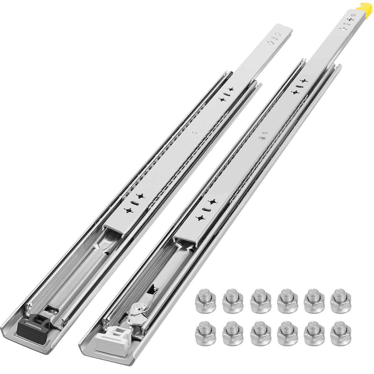 VEVOR Drawer Slides 1 Pair Locking Drawer Slides 250lbs Load Capacity - Zenithce
