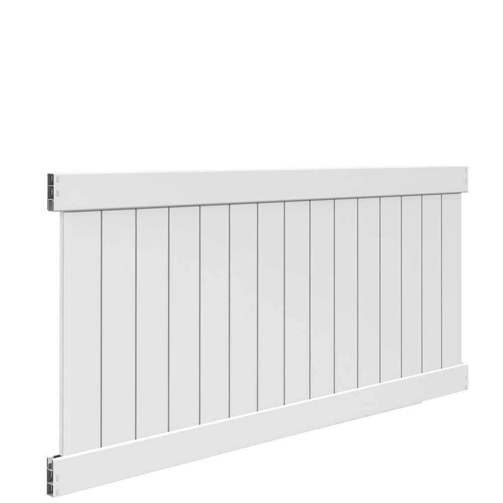 Freedom Alloy Mixed Material 6-ft H x 5-in W Matte Black Aluminum Privacy Fence Rail 73047660 - Zenithce