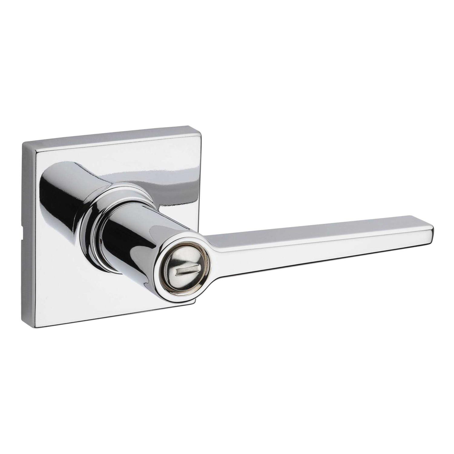 Kwikset SL4000DALSQT Safelock Daylon Privacy Door Lever Set with Square Rose - Zenithce