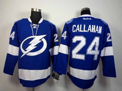 Lightning #24 Ryan Callahan Blue Stitched Jersey - Zenithce