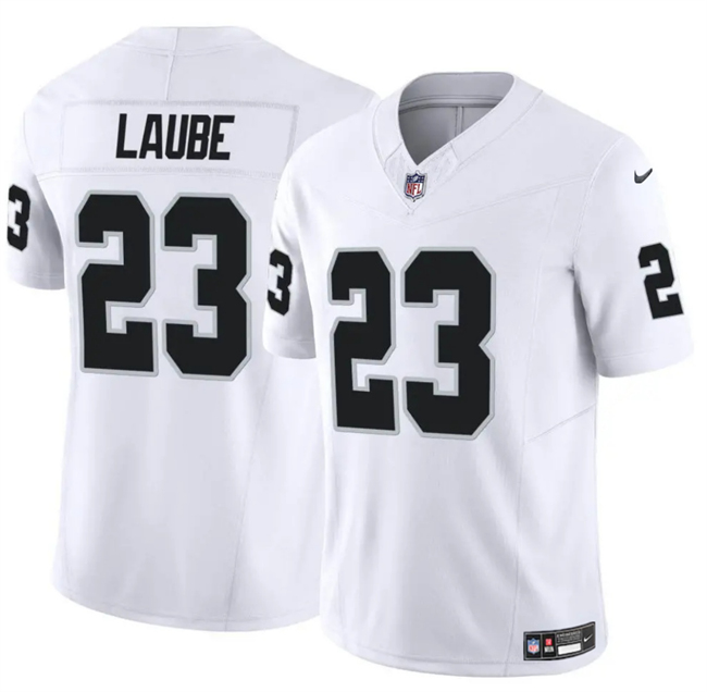 Las Vegas Raiders #23 Dylan Laube White F.U.S.E. Vapor Stitched Jersey - Zenithce