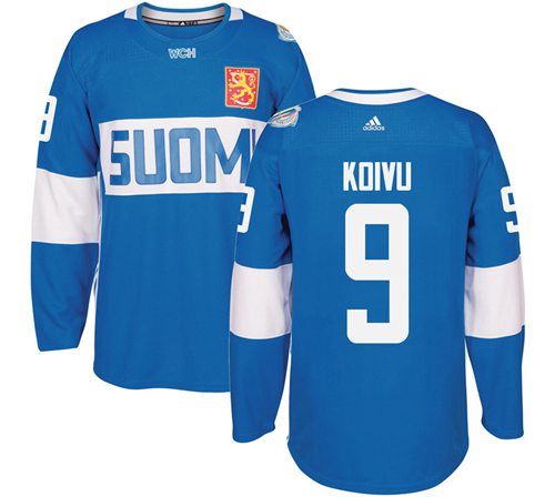 Team Finland #9 Mikko Koivu Blue 2016 World Cup Stitched Jersey - Zenithce