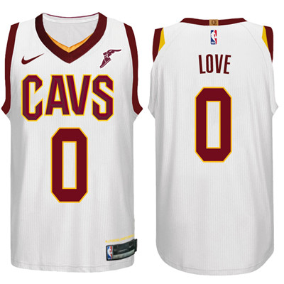 Cleveland Cavaliers #0 Kevin Love Jersey 2017-18 New Season White Jersey - Zenithce