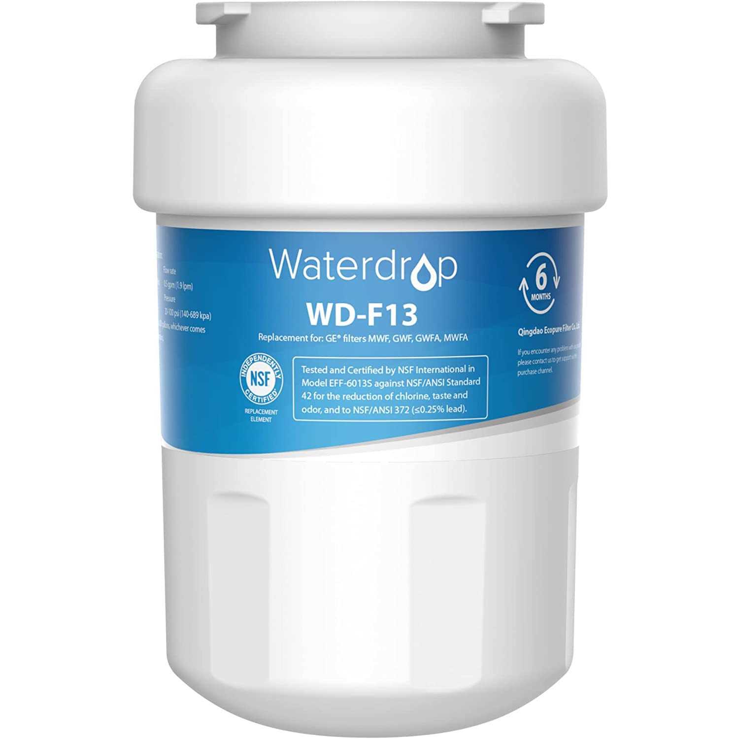 Waterdrop MWF Refrigerator Water Filter Replacement for GE Water MWF - Zenithce