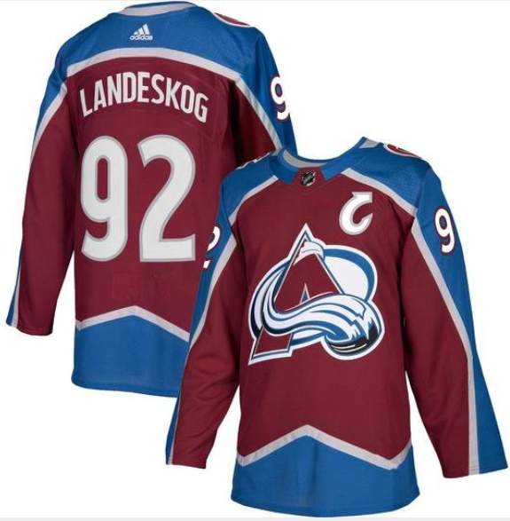 Adidas Colorado Avalanche #92 Gabriel Landeskog Burgundy With C Patch Stitched Jersey - Zenithce