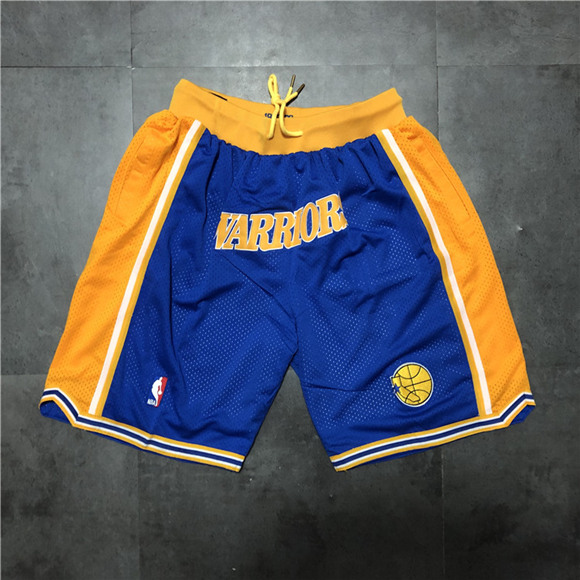 Golden State Warriors Blue NBA Shorts (Run Smaller) - Zenithce