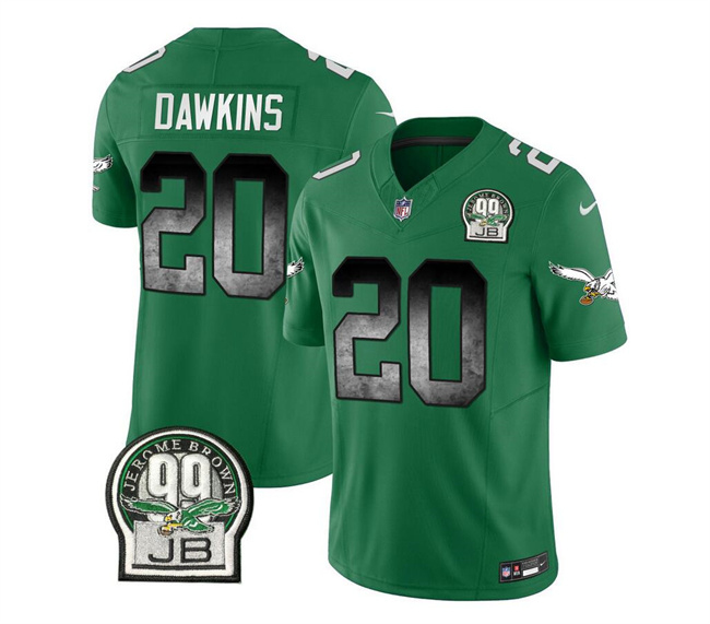 Philadelphia Eagles #20 Brian Dawkins Green 2023 F.U.S.E. Throwback Vapor Untouchable Limited Stitched Jersey - Zenithce