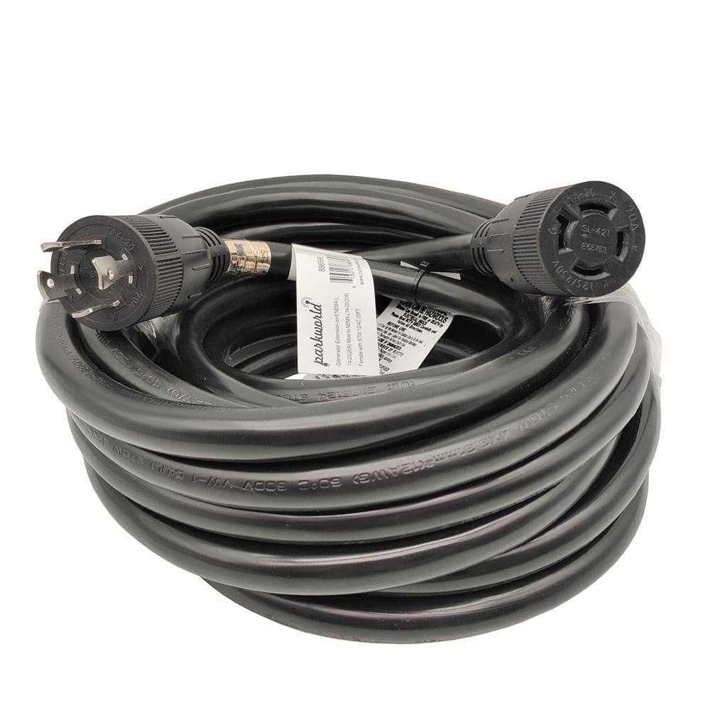 parkworld RV 50 Amp 125-Volt/250-Volt Power Replacement NEMA 14-50P Male Assembly Plug with Handle - Zenithce