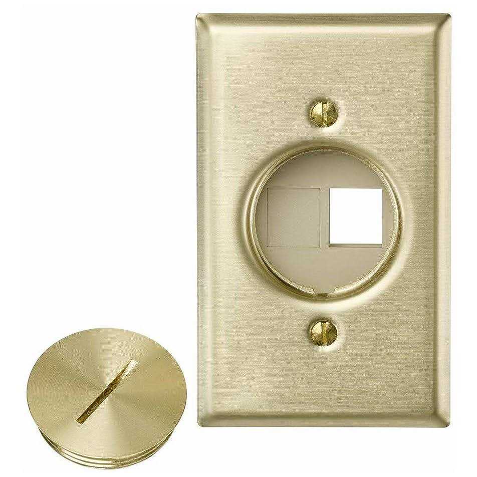 Leviton 40952-2PW Audio/Video Wallplate - Zenithce