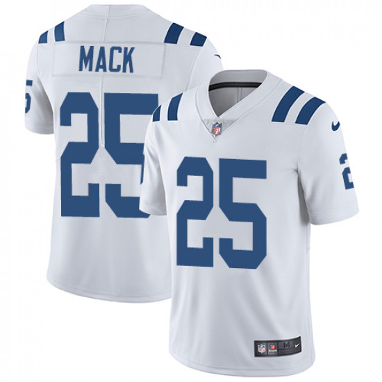 Indianapolis Colts #25 Marlon Mack Royal White Vapor Untouchable Limited Stitched Jersey - Zenithce