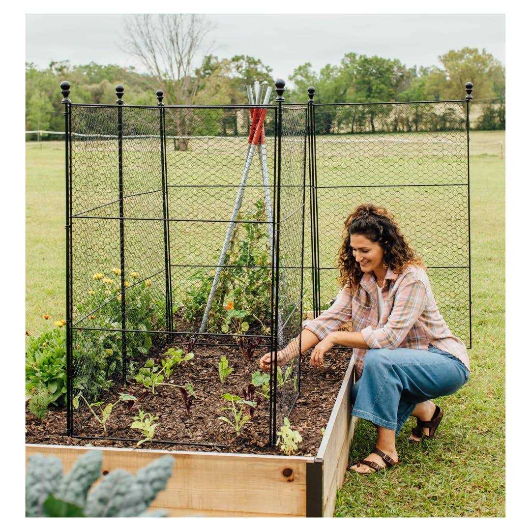 Gardener’s Supply Company Fence Stakes with Clips Set of 6 - Zenithce
