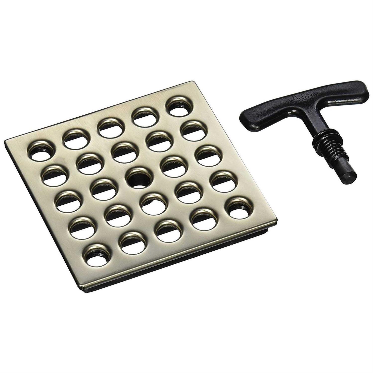 Ebbe E4402 Square Shower Drain Grate - Zenithce
