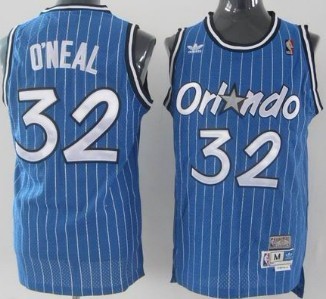 Orlando Magic #32 Shaquille O'neal Blue Swingman Throwback Jersey - Zenithce