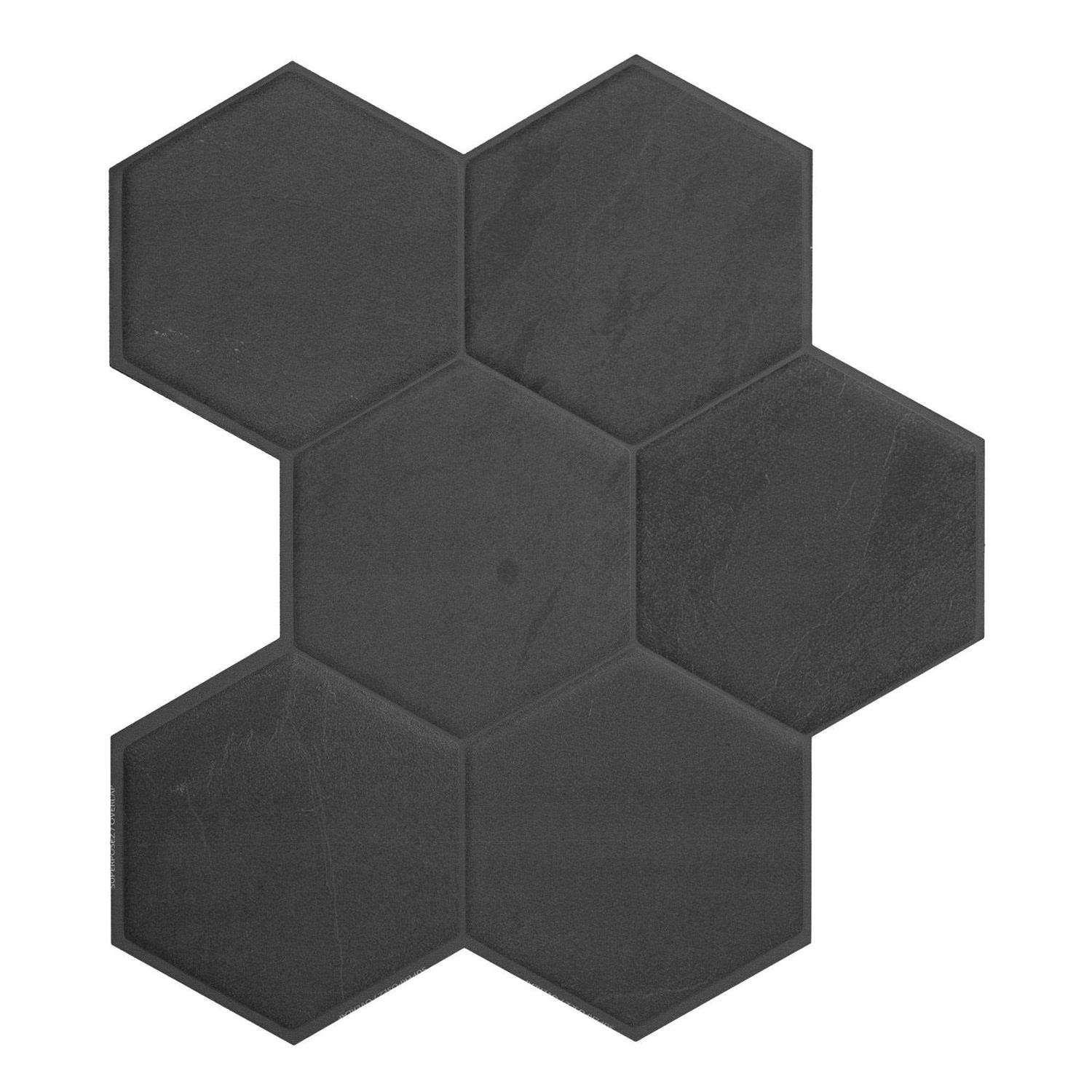SMART TILES Peel and Stick Backsplash 5 Sheets of 9 x 9 Zellige - Zenithce