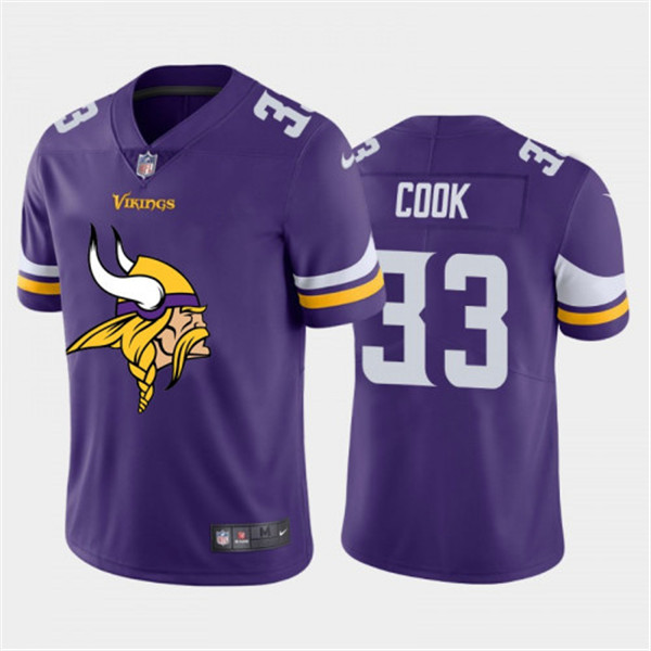 Minnesota Vikings Purple 2020 Team Big Logo Custom Limited Stitched Jersey - Zenithce