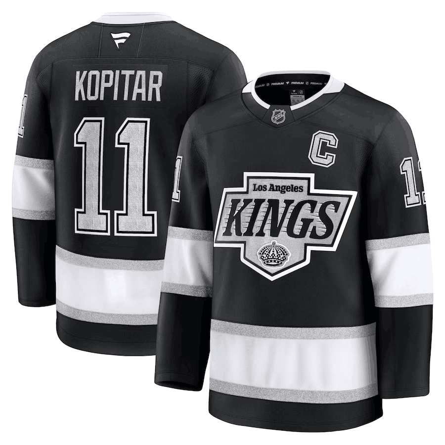 Los Angeles Kings #11 Anze Kopitar Black 2024-25 Home Stitched Jersey - Zenithce