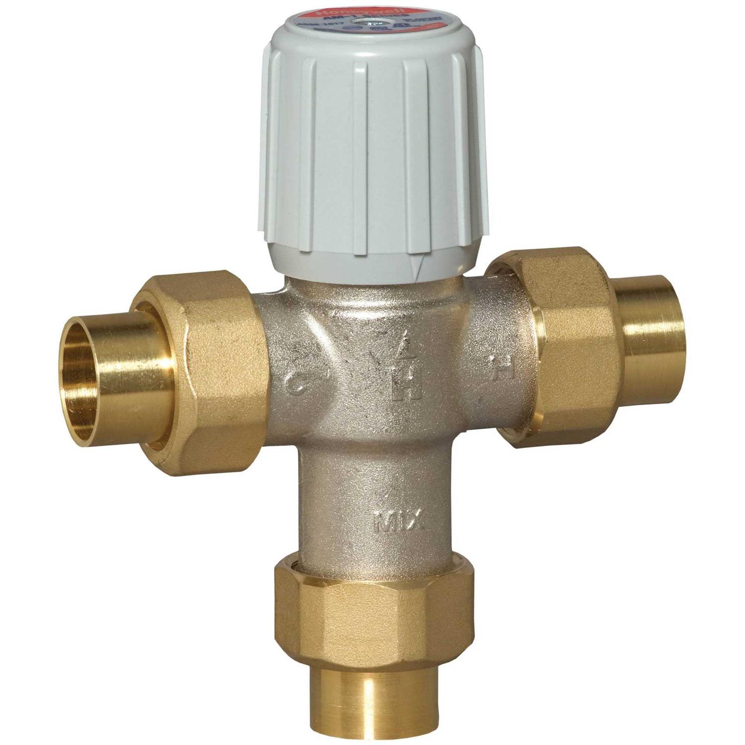 Honeywell AM100-US-1LF 1/2 Sweat Union Mixing Valve - Zenithce