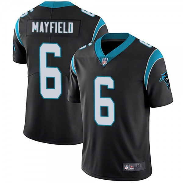 Carolina Panthers #6 Baker Mayfield Black Vapor Untouchable Limited Stitched Jersey - Zenithce