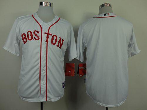 Red Sox Blank Stitched White Cool Base Jersey - Zenithce
