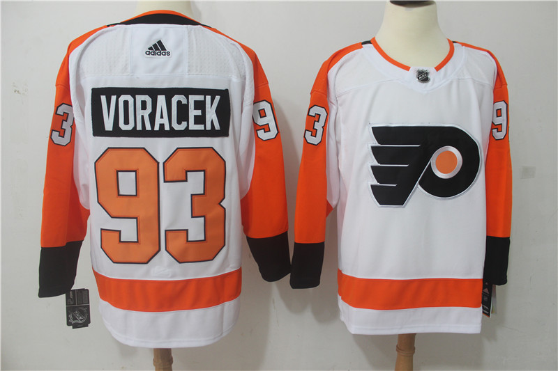 Philadelphia Flyers #93 Jakub Voracek White Stitched Adidas Jersey - Zenithce