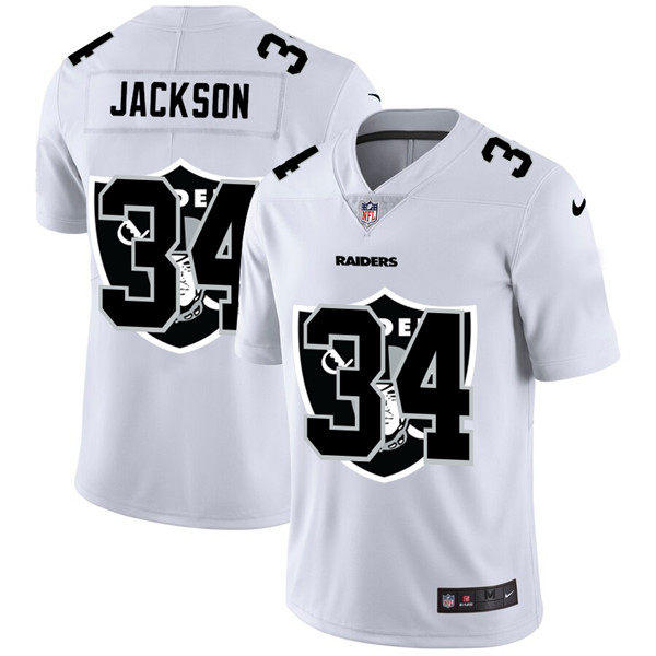 Raiders #34 Bo Jackson White Stitched Jersey - Zenithce