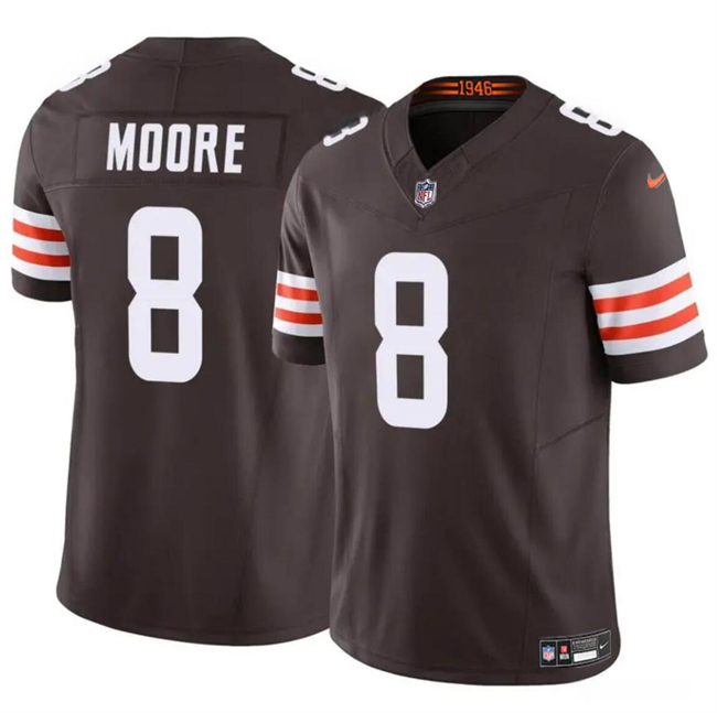 Cleveland Browns #8 Elijah Moore Brown 2023 F.U.S.E Vapor Limited Stitched Jersey - Zenithce