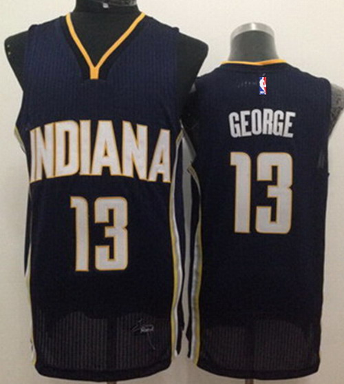 Indiana Pacers #24 Paul George Revolution 30 Swingman Navy Blue Jersey - Zenithce