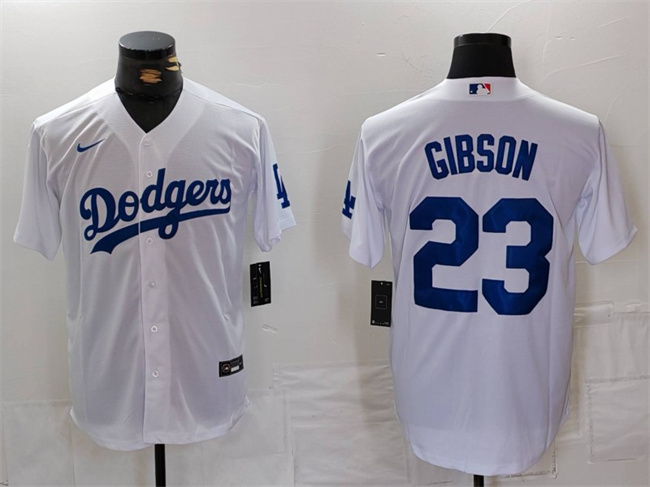 Los Angeles Dodgers #23 Kirk Gibson White Cool Base Stitched Jersey - Zenithce