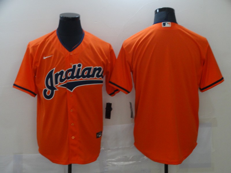 Cleveland Indians Blank Orange Cool Base Stitched Jersey - Zenithce