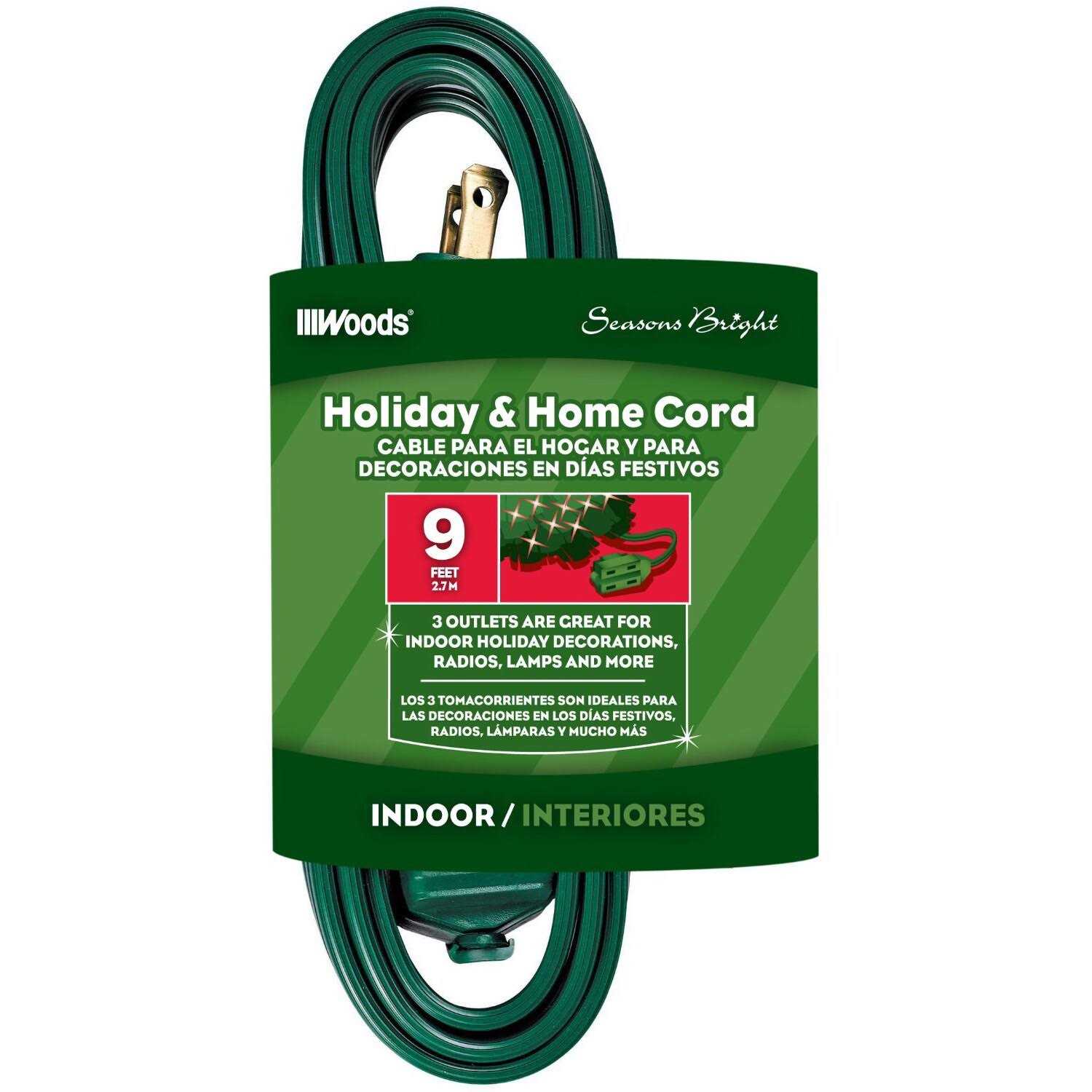 Woods 15 ft. Indoor Extension Cord with Switch - Zenithce
