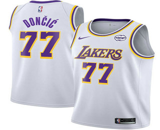Los Angeles Lakers #77 Luka Doncic White 2025 Association Edition Stitched Jersey - Zenithce
