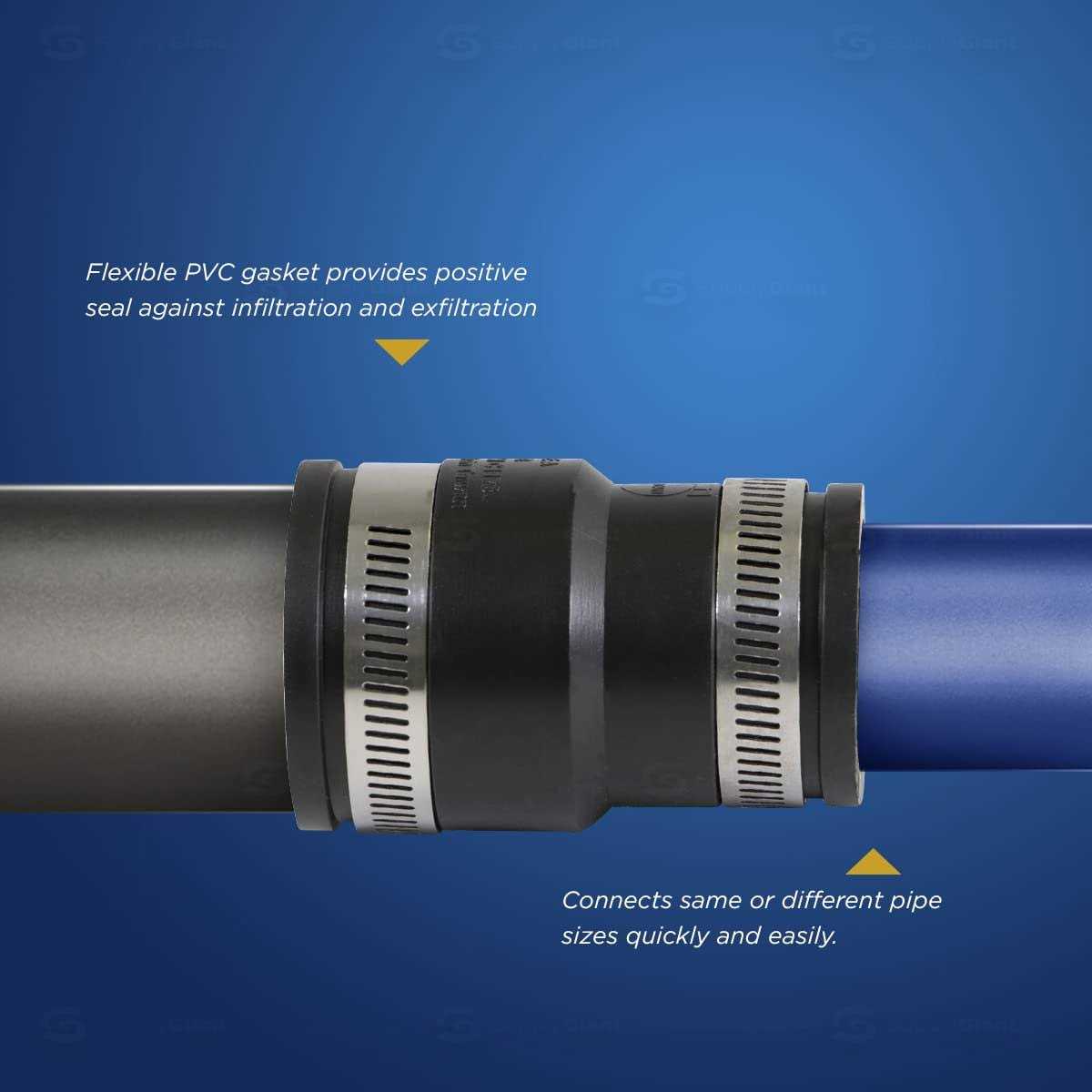 Supply Giant Flexible PVC Pipe Cap with Stainless Steel Clamps - Zenithce
