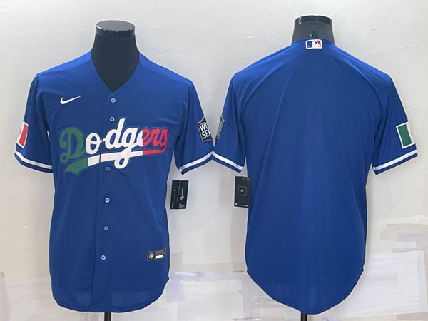 Los Angeles Dodgers Blank Royal Cool Base Stitched Baseball Jersey - Zenithce