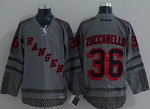 Rangers #36 Mats Zuccarello Charcoal Cross Check Fashion Stitched Jersey - Zenithce