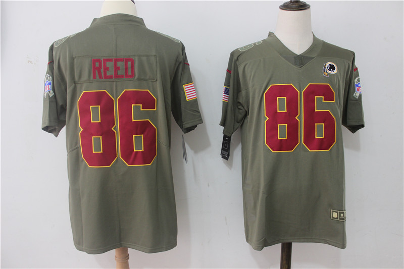 Washington Redskins #86 Jordan Reed Olive Salute To Service Limited Stitched Nike Jersey - Zenithce
