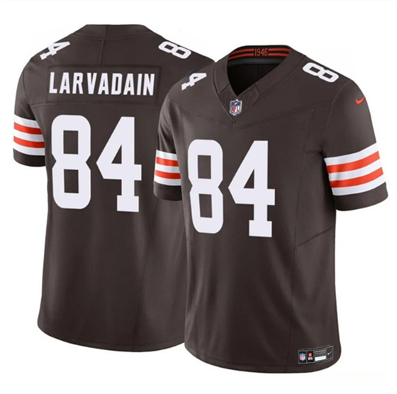 Cleveland Browns #84 Gage Larvadain Brown 2025 F.U.S.E. Vapor Limited Football Stitched Jersey - Zenithce