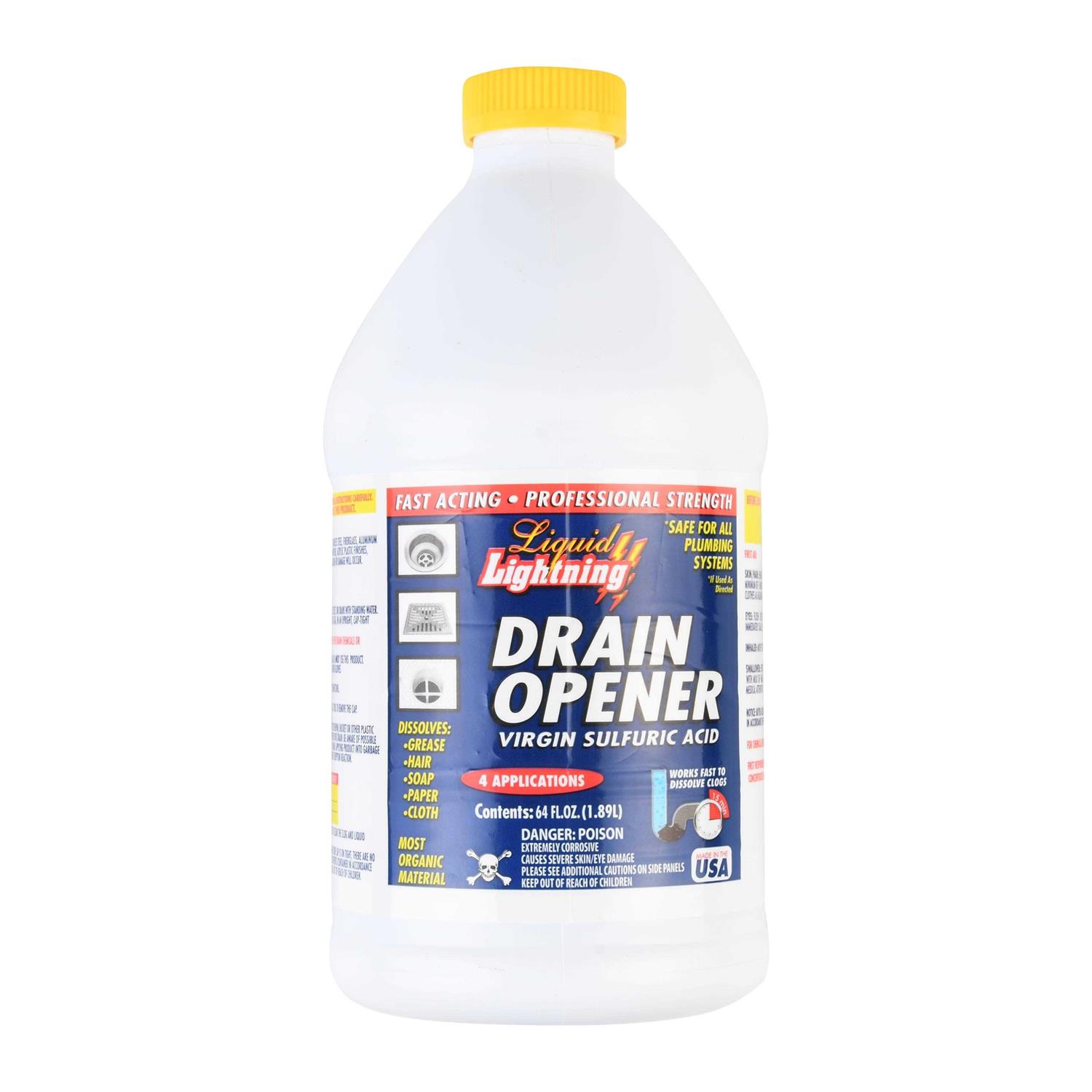 Liquid Lightning Buffered Sulfuric Acid Drain Cleaner - Zenithce