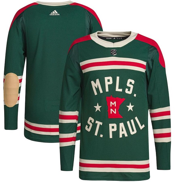 Minnesota Wild Blank 2022 Green Winter Classic Stitched Jersey - Zenithce